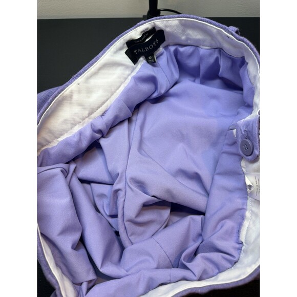 Talbots Chatham Ankle Pants Women’s Sz 10 Wool Blend Purple Pastel - Picture 5 of 8